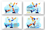 10 Cricket Player Illustration, a Sport Illustration by denayunebgt (Thumbnail 3 of 4)