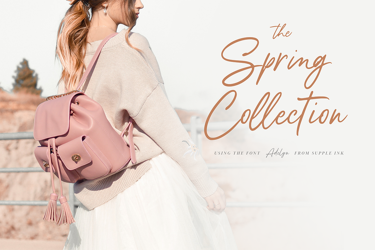 Adelyn Script Font, a Script Font by Freshly Made Type (Photo 2 of 13)
