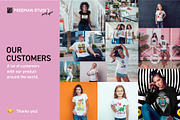 Girl's Tank-Top Mock-Up Set, a Shirt Mockup by Freeman Studio (Thumbnail 6 of 9)