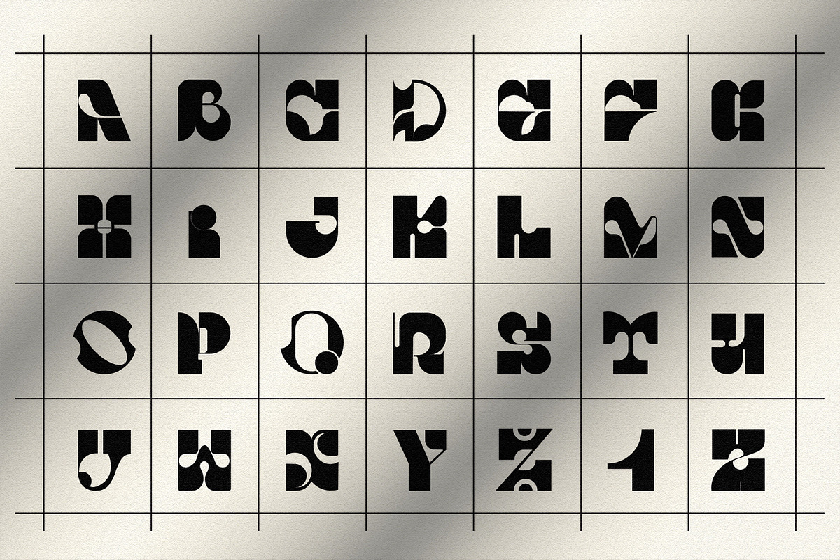 Display Morphlet Font., a Font by Mehedi Hasan (Photo 5 of 8)