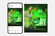 St.Patricks Day Instagram (PSD), a Social Media Template by studioflyers.com (Thumbnail 1 of 3)