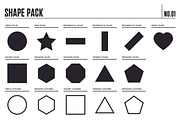 Procreate Shape Brush Pack 01, a Brush Add-On by Quiver Supply Co. (Thumbnail 2 of 5)