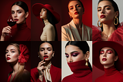 RED luxury aesthetic stock photos, a Beauty & Fashion Photo by My Template Studio (Thumbnail 9 of 12)