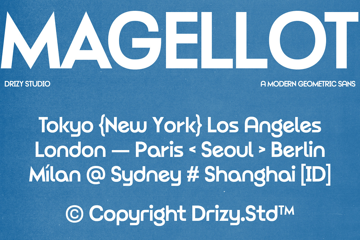Magellot – Modern Geometric Sans, a Sans Serif Font by Drizy (Photo 2 of 10)