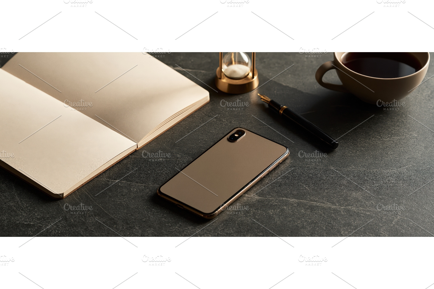 Luxury Executive Desk Flatlay With, a Business Photo by piter.goskov