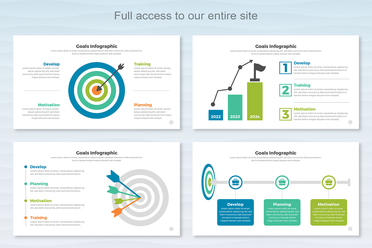 Goals Infographic Keynote, a Templates & Theme by Mighty-Slide (Photo 2 of 7)