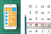 100 icons  Business Travel landmark, an Icon by iconerstock (Thumbnail 2 of 2)