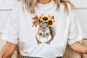 Autumn Squirrel Clipart, an Illustration by Pixels.Craft (Thumbnail 7 of 7)