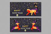 New Year seamless patterns, cards, a Texture Illustration by Dasha_D (Thumbnail 3 of 5)