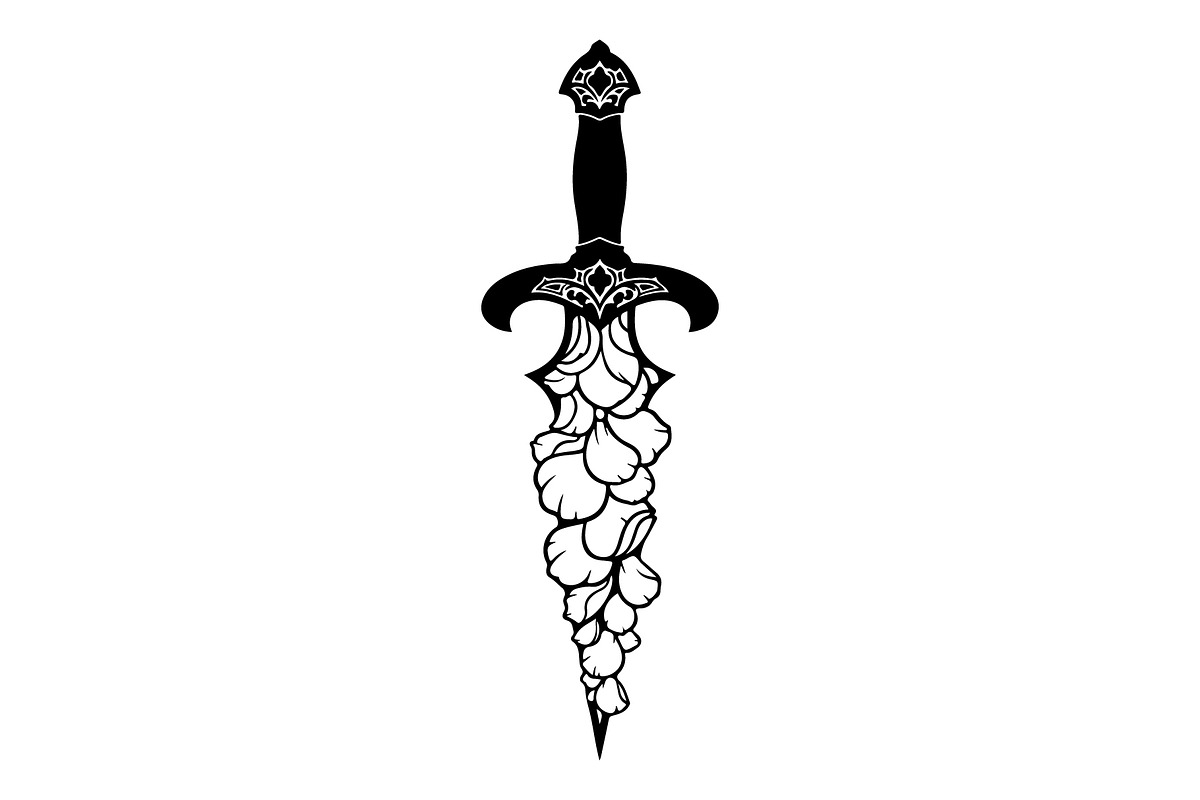 Ornamental Dagger Silhouette Bundle, an Object Illustration by Gaye Art (Photo 17 of 31)