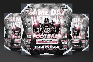 Football Flyer Template, a Flyer Template by RTXdesinger99
