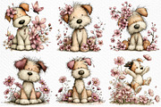 Whimsical Spring Dogs Clipart, an Illustration by Craft Nest (Thumbnail 5 of 11)