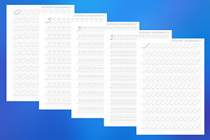 Basic strokes of Capital letters
