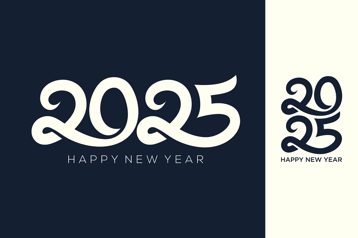 2025 Happy New Year design vector., a Branding & Logo Template by BARONSTD (Photo 6 of 6)