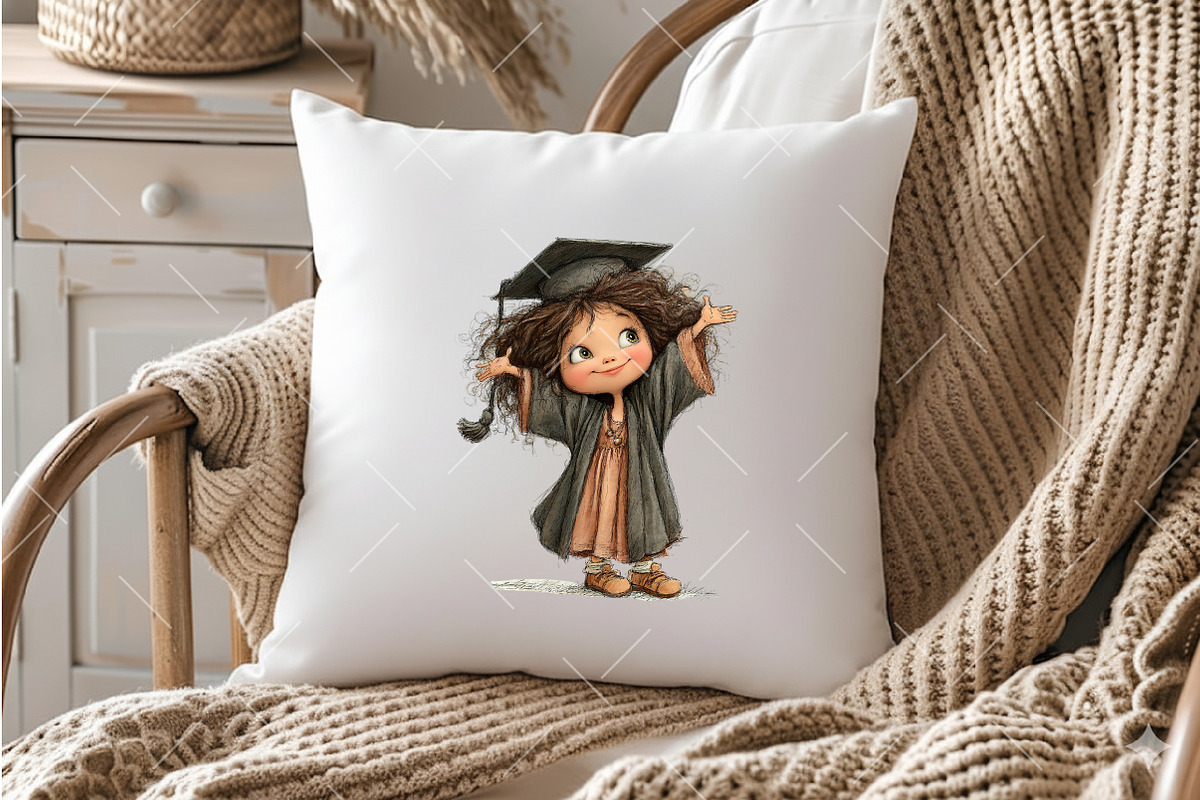 Whimsical Graduation Children Clipar, an Illustration by OK Design (Photo 5 of 6)