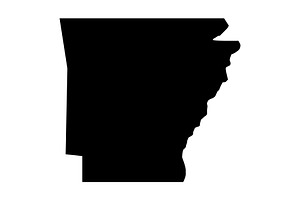 Arkansas map, an Illustration by Mark1987
