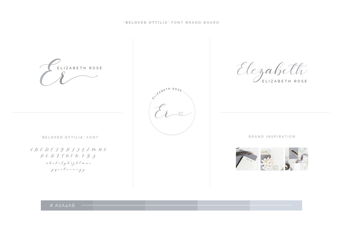 Beloved Ottilia Font + Free Logos, a Script Font by SNIPESCIENTIST (Photo 21 of 23)