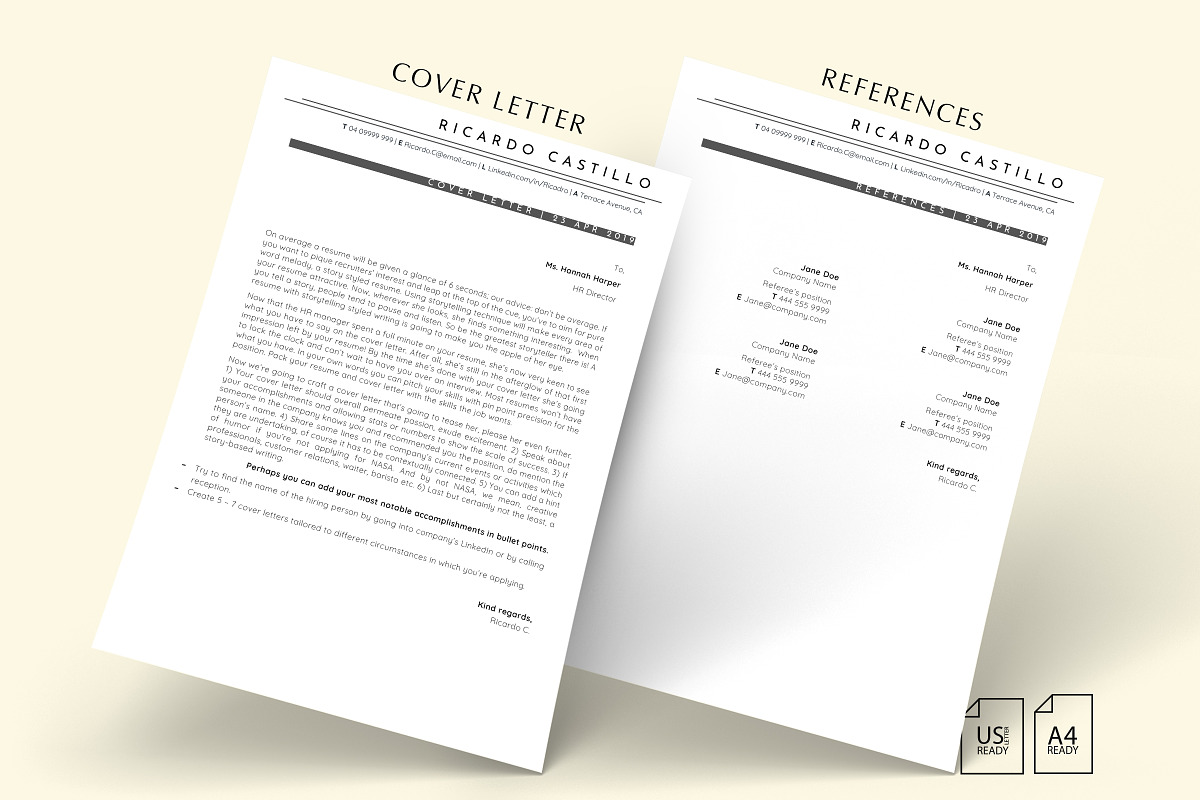 Customer Support Resume Template, CV, a Resume Template by Career Canvas (Photo 4 of 11)
