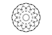 Ornamental Black White Mandala Pack, a Decorative Illustration by NJ Himel (Thumbnail 66 of 103)