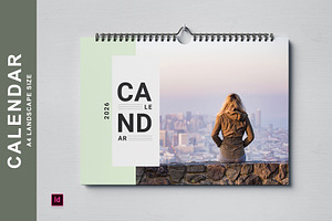 Calendar Template/Landscape 2026, a Stationery Template by Design Zone