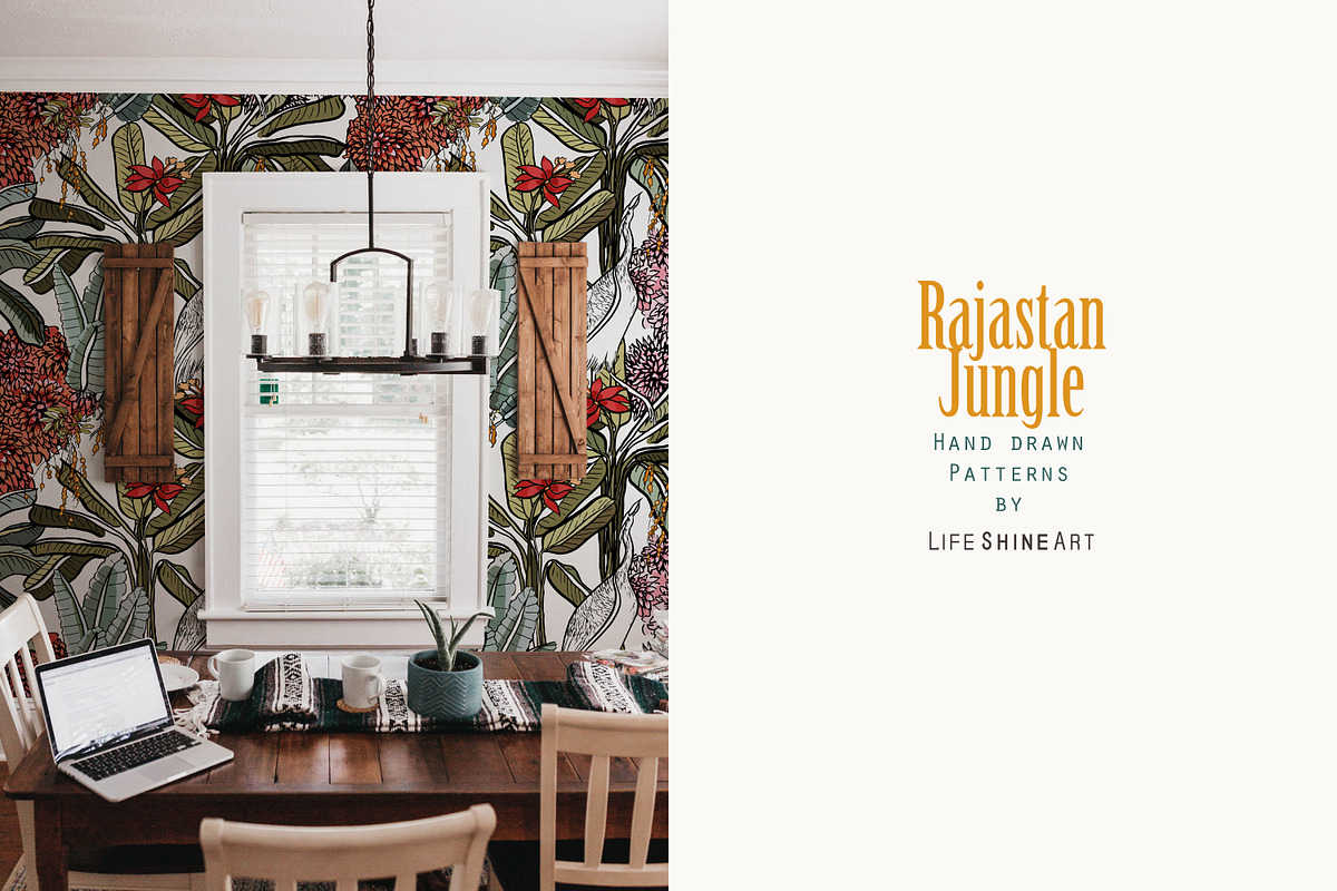 Rajastan Jungle. Seamless Patterns, a Pattern Graphic by Irina Dolgikh (Photo 2 of 15)