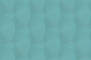 Vintage Rings Background. Blue Art Deco Seamless Texture. Metal