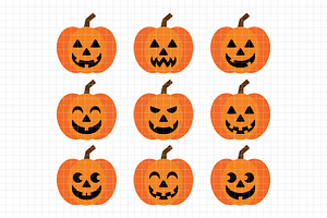 Jack O'Lantern Clipart DC45