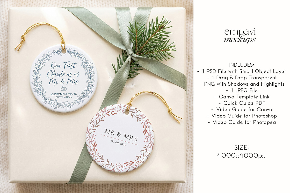 Ornament Mockup, a Household Mockup by EmpaviMockups (Photo 5 of 5)