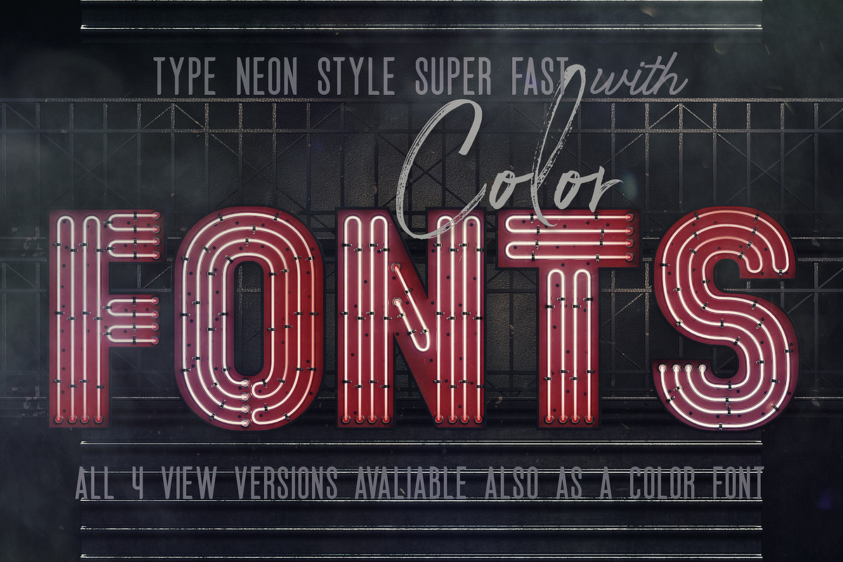 Bold Neon 3D Lettering, a Graphic by TVartworks (Photo 6 of 16)