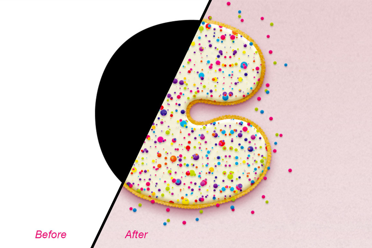 Cookies Text Effect Photoshop Action, an Action Add-On by DESIGNAVO (Photo 3 of 7)