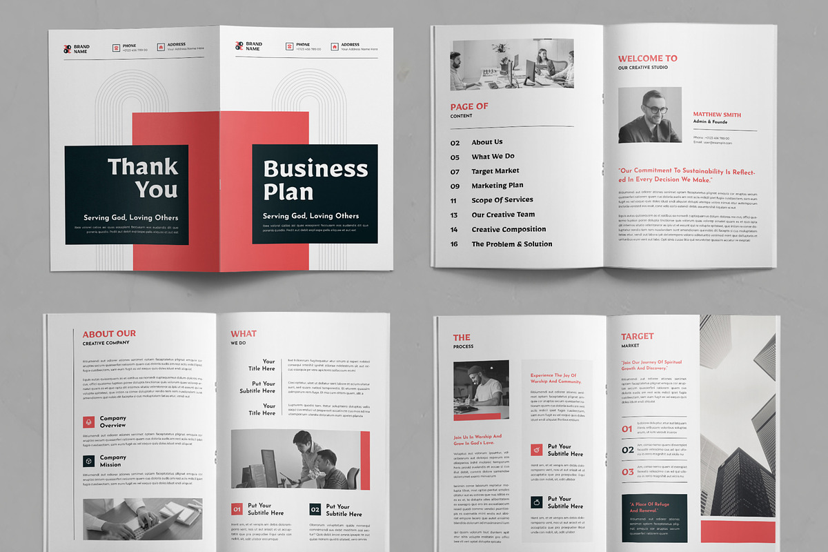 Corporate Business Plan, a Brochure Template by ContestDesign (Photo 2 of 3)