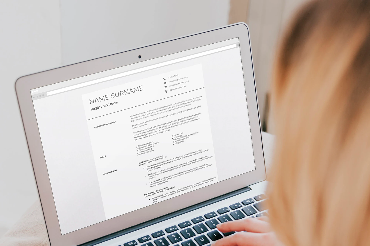 Nursing Resume Template Google Docs, a Resume Template by OkiDocs Resume Templates (Photo 4 of 11)