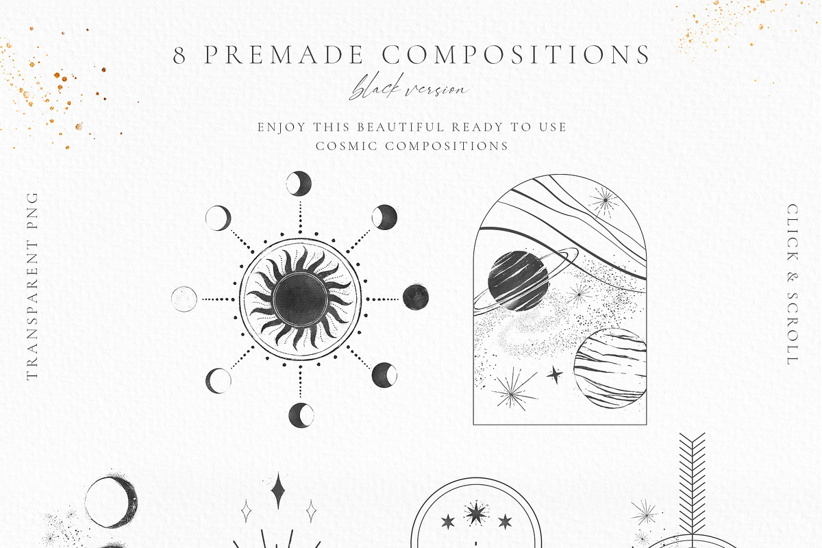 Universe Secrets Illustration Bundle, an Illustration by CarmineType (Photo 15 of 17)