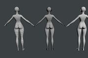 Stylized Girl Abby Shape Mesh, a Characters & Person 3D Model by VK Studio (Thumbnail 10 of 16)