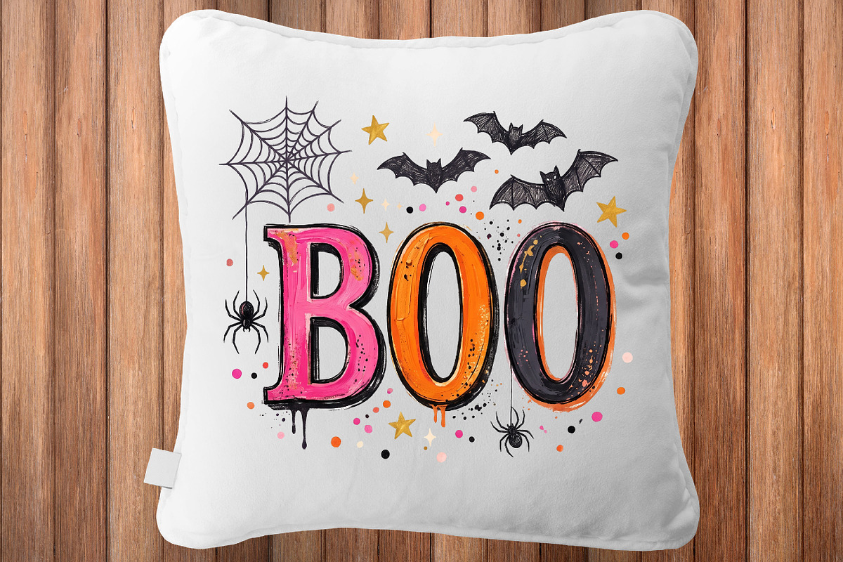 BOO Halloween PNG Halloween, a Seasonal Illustration by CraftArtStudio (Photo 4 of 4)