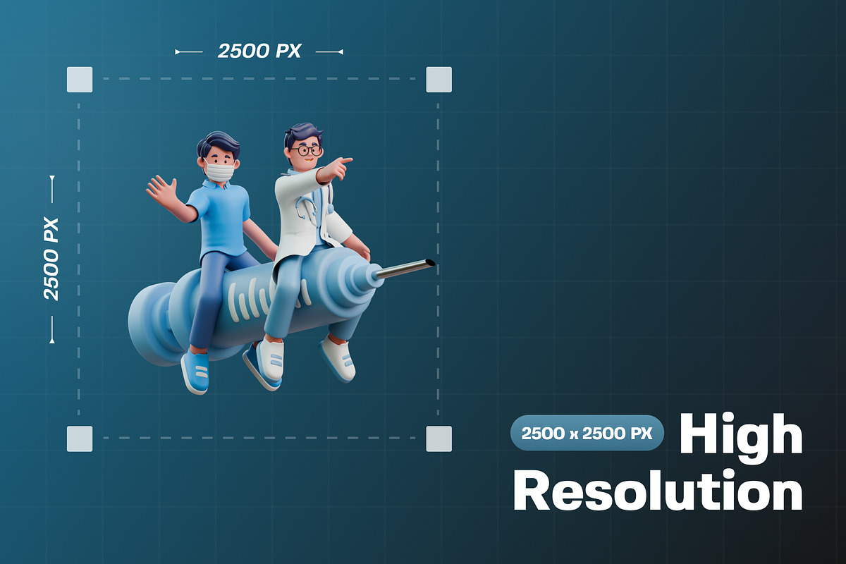 Doctor & Staff 3D Character Pack, a Characters & Person 3D Model by Haps Space (Photo 2 of 4)