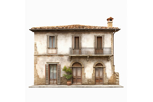 Traditional italian house with, an Architecture Photo by Alena Stoyko design