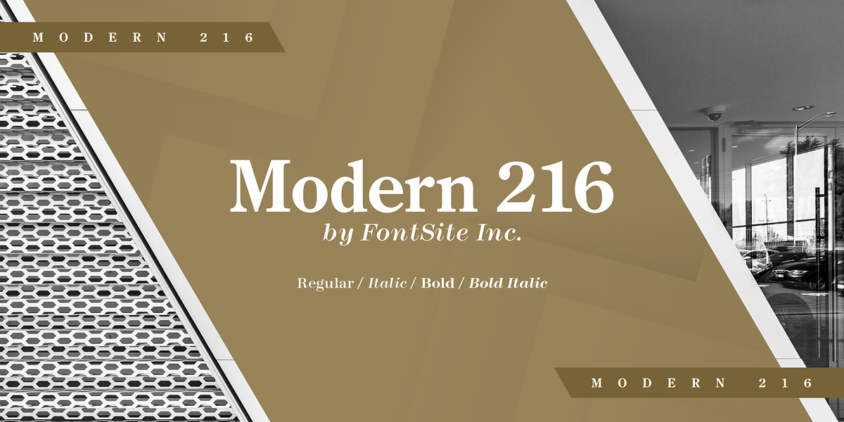 Modern 216, a Serif Font by FontSite Inc. (Photo 1 of 2)