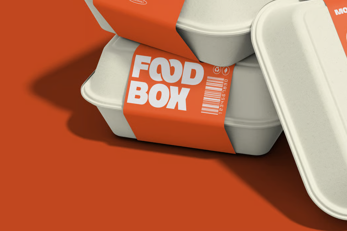 Gourmet Food Box Mockup PSD, a Packaging Mockup by graphicsauce (Photo 4 of 4)
