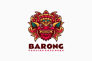 Balinese Barong Mascot Cartoon Logo, a Branding & Logo Template by Artnivora.Std