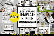 Real Estate Templates Realtor Canva, a Marketing Template by CreativeVinesStore (Thumbnail 1 of 8)