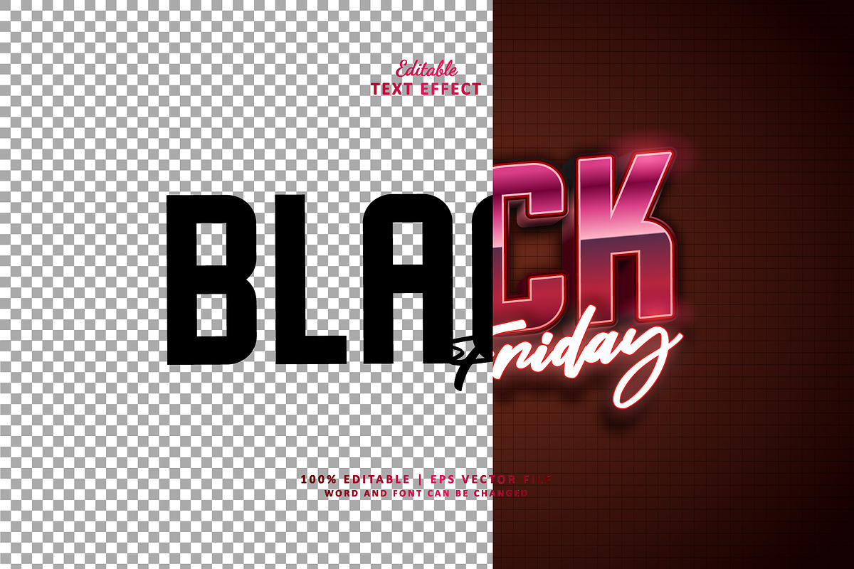 Text Effect Black Friday, a Layer Style Add-On by Navy Graphic (Photo 2 of 2)
