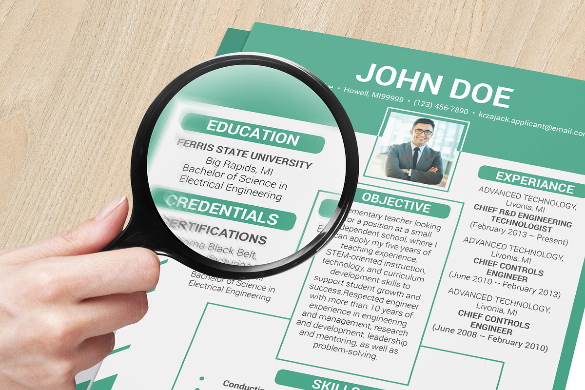 Clean Resume/CV, a Resume Template by designvillage (Photo 8 of 12)
