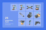 Robotics Automation 3D Icons Pack, a Technology Illustration by twinstd (Thumbnail 6 of 7)