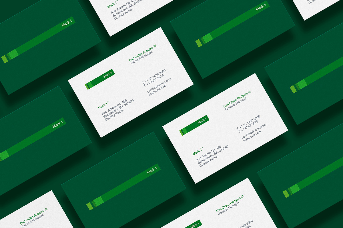 Business cards template: Mark 1, a Business Card Template by Srg® (Photo 2 of 4)