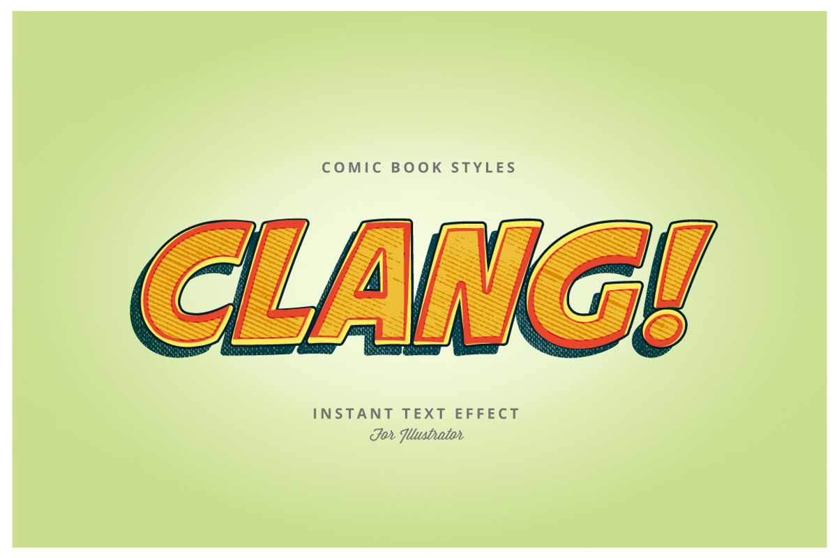 Comic and Cartoon Text Effects (AI), a Layer Style Add-On by Vector Galore (Photo 9 of 11)