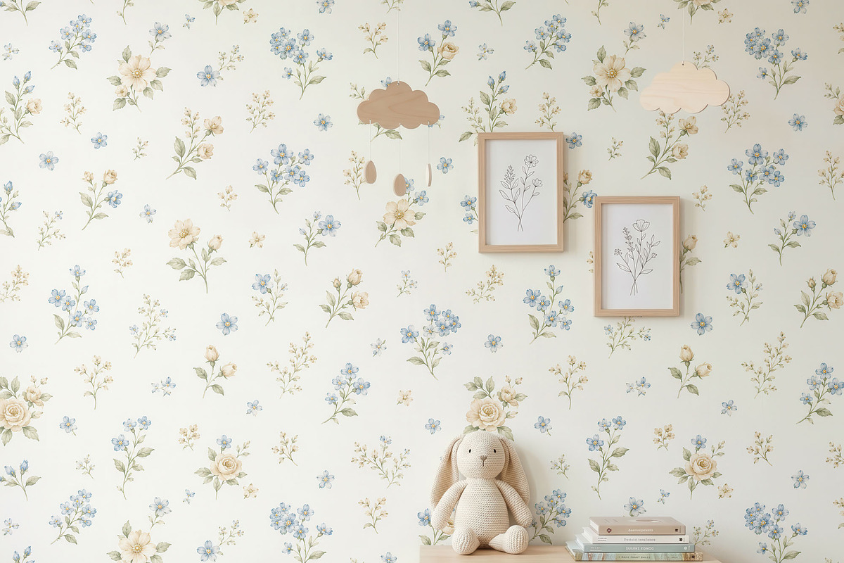 Nursery Wallpaper Mockup PSD, a Household Mockup by 1001 mockups (Photo 6 of 10)