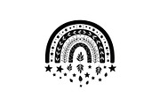 Boho Rainbow Silhouette Bundle, an Illustration by yasushie (Thumbnail 9 of 31)