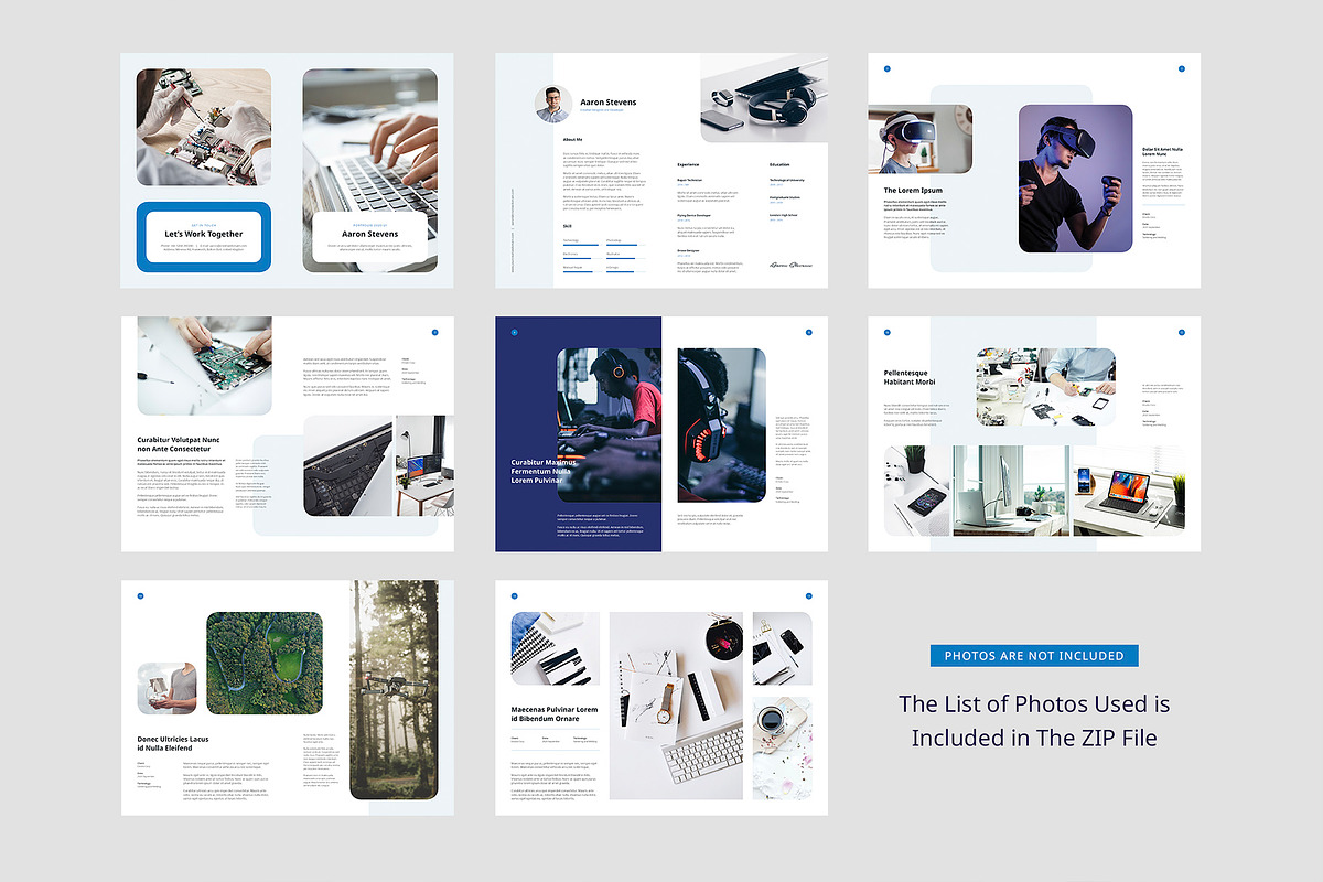 IT Service Personal Portfolio Canva, a Brochure Template by artbart (Photo 4 of 6)