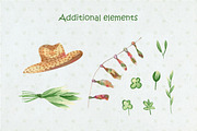 Gardening tools illustration. Bunny, a Decorative Illustration by Anna Kopylova (Thumbnail 6 of 8)